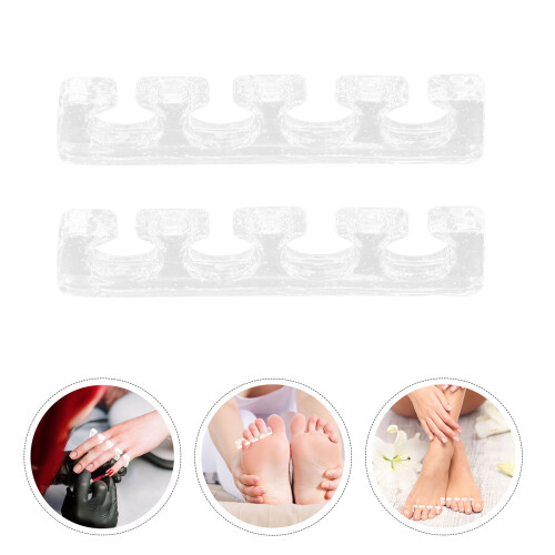 2 Unidades Separadores De Dedos Pés Para Pedicuro E De Unhas 2