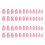 48St Plastic False Nails Roze Nail Art Voor Thuis Gebruik 6