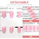 48St Plastic False Nails Roze Nail Art Voor Thuis Gebruik 11
