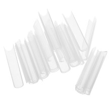 Unhas Postiças Transparentes Extra Longas Acrílico Para