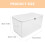 White Wardrobe Clothes Organizer with Handle Zipper for Storage 3