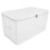 White Wardrobe Clothes Organizer with Handle Zipper for Storage 9