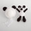 1 Set Handgefertigte Gestrickte Panda Mütze 0-1 8