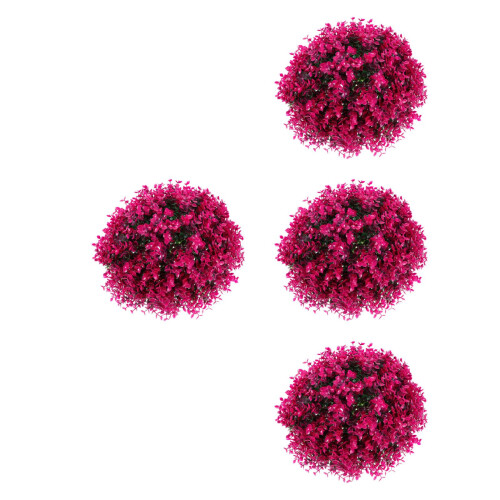 4Stk Simulierter Topiary Ball Blatt Dekoball Graspflanze 1