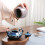 Ceramic Dip Powder Jar Multi-Function Tea Holder and Nail Art Tool 10