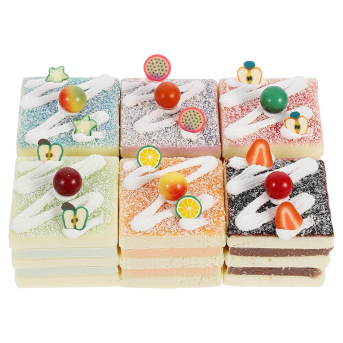 6 Unidades Quadrado Creme Mini