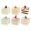 6 Unidades Quadrado Creme Mini 6