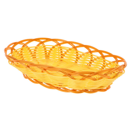 Cesta De Artificial Trançado Para Batatas Fritas, Pão E Lanches