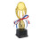 24Cm Troféu De Design Plástico Com Base Preta 9
