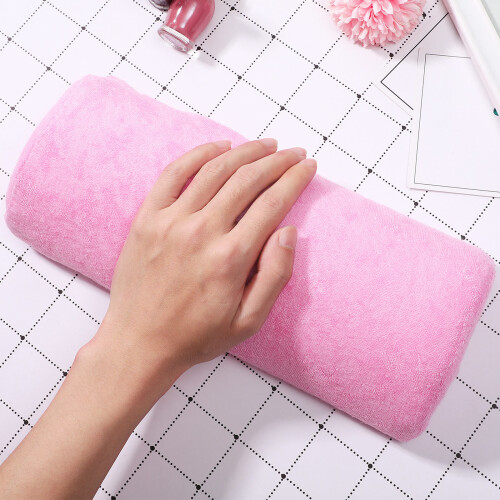 Suporte Para Unhas Com Almofada Removível E Lavável (Rosa) 2