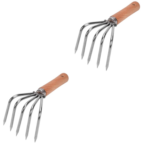 2Stk. Beach Rake Austern Krabbenrechen Robustes Strandwerkzeug 2