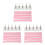 3Sets Elegant Nail Display Stand with Rectangular Base for Practice 4