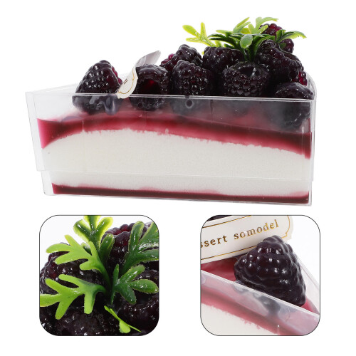 Realistische Cake Slice Fruitencake Driehoeksnede Decoratie 2