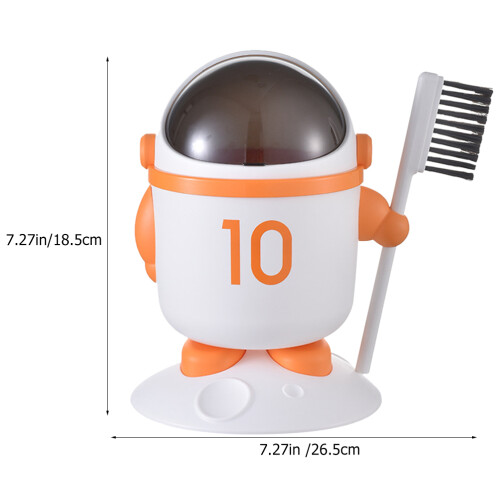 Desktop Plastic Creative Desktop Trash Can 1set 10.4x7.3in 1