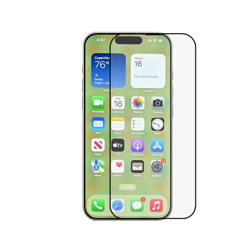 For Apple iPhone 17 Full Coverage Tempered Glass Screen Protector 1