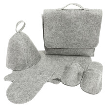 1 Set Filz Saunahüte, Dicke Saunalappen, Wasserabsorbierende