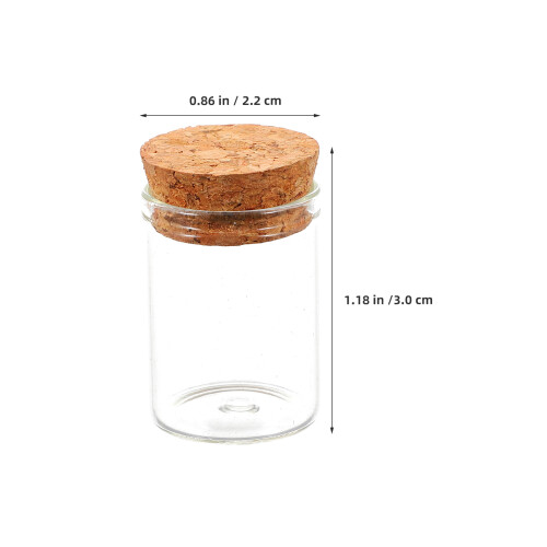 48Stk Mini Glasflaschen 15Ml Mit Für Basteln, , Geschenke 1