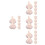 24 Pcs Artificial Garlic Model Foam Vegetable Textured Surface 10