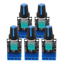 5 Stuks 10A DC Motor Snelheidsregelaar 5V-16V Met Schakelfunctie