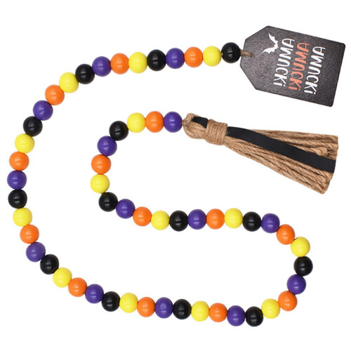 3Stk Halloween Holzperlen Mit Quaste Hängeschmuck 1