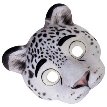3Stk Animal Maske: Leichte Eva Schneeleopard Mit Elastischem Band