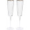 2Pcs Taças Clássicas Para Champanhe E Vinho De Cristal 11