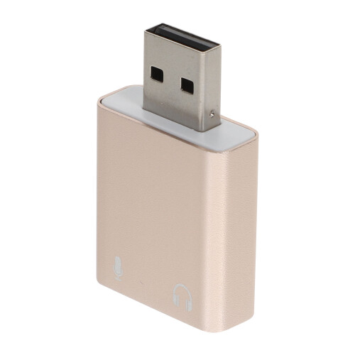 De Som Usb 7.1 Com Conector Para Fone E 2