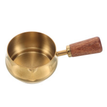 4Pcs Multi-Color Stainless Steel Sauce Dipping Bowls with Wood Handle