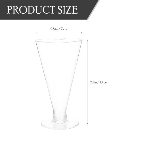 25Stk Dessertbecher Für , Milkshake, Pudding, Party Servierhilfe 1