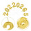 6 Sets 2025 Und 2026 Neujahrs Cupcake Gold 11