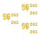 6 Sets 2025 Und 2026 Neujahrs Cupcake Gold 7