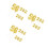 6 Sets 2025 Und 2026 Neujahrs Cupcake Gold 4