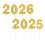 6 Sets 2025 Und 2026 Neujahrs Cupcake Gold 2