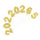 6 Sets 2025 Und 2026 Neujahrs Cupcake Gold 3