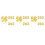 6 Sets 2025 Und 2026 Neujahrs Cupcake Gold 9