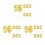 6 Sets 2025 Und 2026 Neujahrs Cupcake Gold 5
