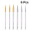 6 Stuks Nailart Schilderstift Glitterstaafjes Manicuurtools 5