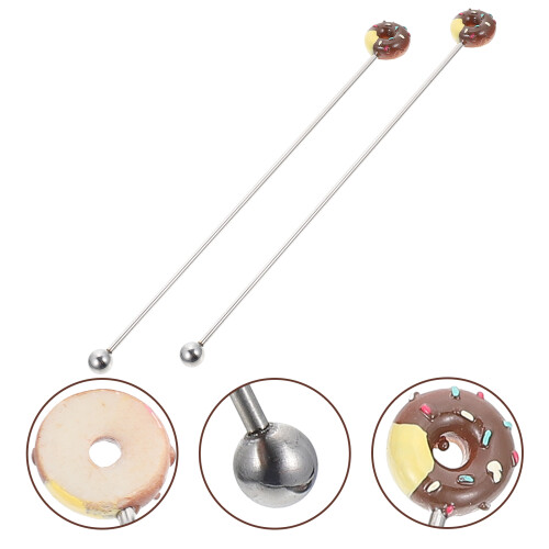 2Stk Rührstäbchen Wiederverwendbar Für Getränke 2