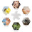 10St Bloemvormige Filterspons -Absorberend Multifunctioneel 6