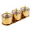 1 Set 3 Roosters Suikerpot Met Dienblad Rvs Container 11