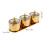 1 Set 3 Roosters Suikerpot Met Dienblad Rvs Container 3