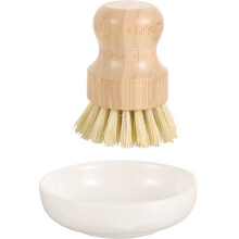 3 Sets Wok-Reinigungsbürste, Langlebige Holzbürste Mit Abtropffunktion