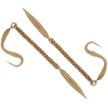 2Stk Lange Geflochtene Pferdeschwanz Extensions Aus Synthetischem Haar