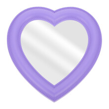 5 Stk Herzförmiger Spiegel Wandmontierter Damen Schminkspiegel