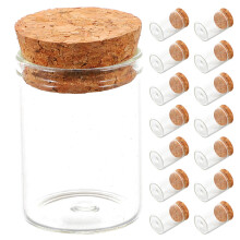 48Stk Mini Glasflaschen 15Ml Mit Korkverschluss Für DIY Geschenke