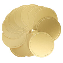 200Stk Mini Runde Goldene Kuchenböden 80Mm Aus Papier Für Cupcakes