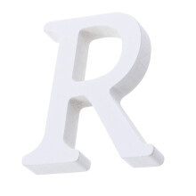 Wood Letters R Buchstabe Für Hochzeit Party Zuhause Weiß 8 Cm