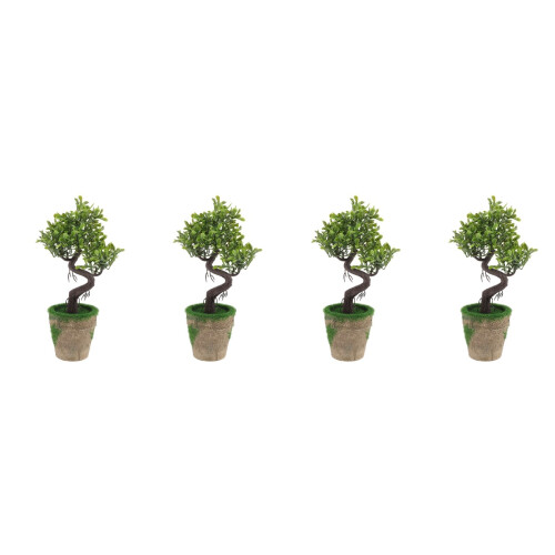 2 Unidades Árvore De Bonsai Artificial Vaso Planta 1