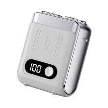 Portable Electric Shaver For Men With Digital Display Quiet Small Travel Shaver Trimmer Efficient Shaving Tool