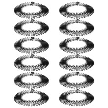 60 Elastische Haarkamm Stirnbänder Für Damen – Schwarz, Dehnbar